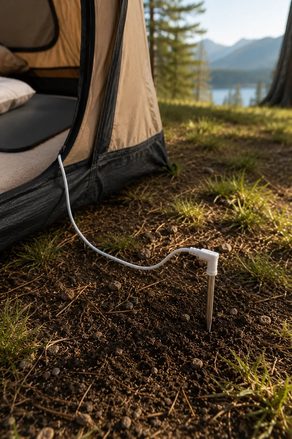 Portable Grounding Mattress Pad for Camping & RV — with Earthing Rod - Image 4