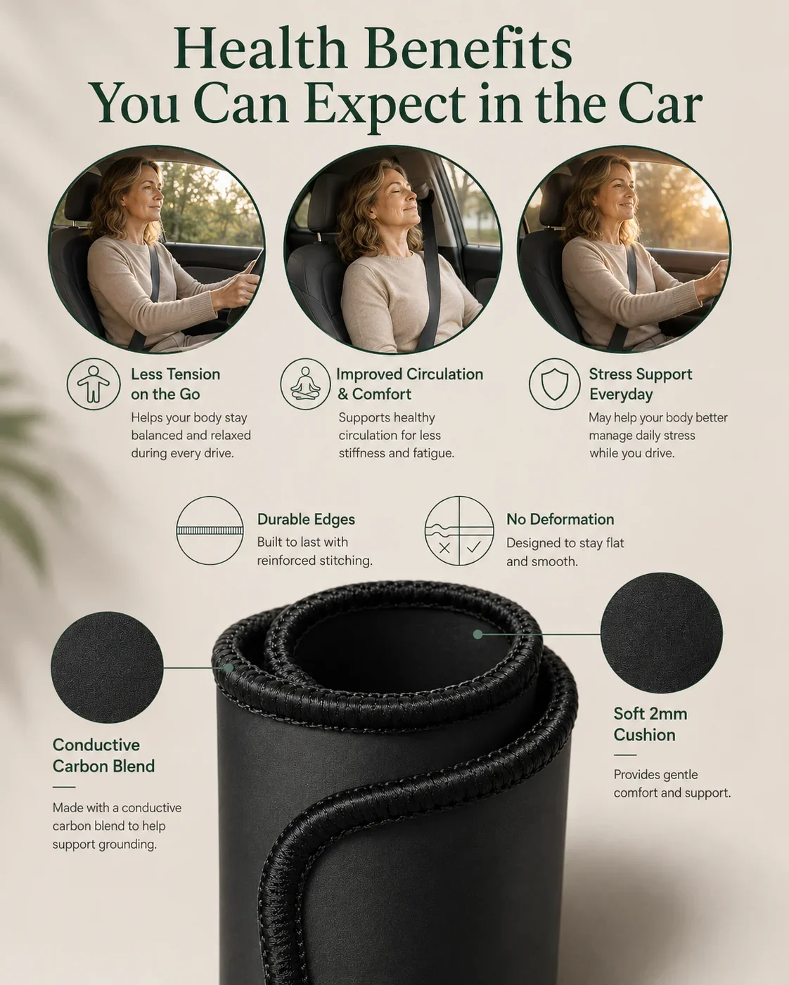 Earthbound® Grounding Car Seat Mat - Image 6