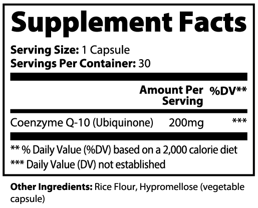 CoQ10 Ubiquinone 200 mg — Energy - Image 6